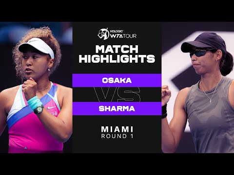 Naomi Osaka vs. Astra Sharma | 2022 Miami Round 1 | WTA Match Highlights